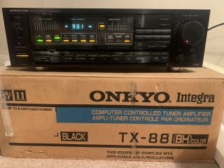 Onkyo TX - 88 Integra Computer Controlled Tuner Amplifier With Remote 2