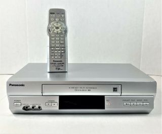 Panasonic Pv - V4525s 4 Head Vcr Vhs Video Cassette Player Recorder W/remote