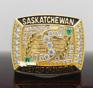 1989 Saskatchewan Roughriders The 77th Grey Cup Team Ring Souvenirs Fan Men Gift