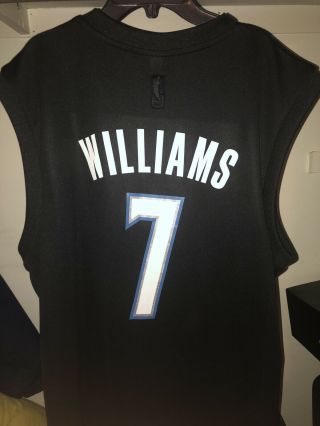 Derrick Williams Minnesota Timberwolves Size M Adidas Jersey Black PRE OWNED 2