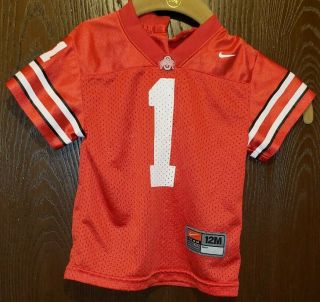 Nike Red Ohio State Buckeyes 1 Football Jersey Baby 12 Months