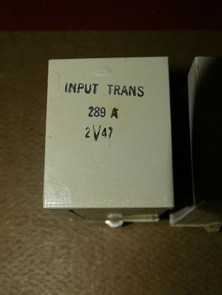 Pair,  Western Electric Type 289A Input Transformers,  Good 2