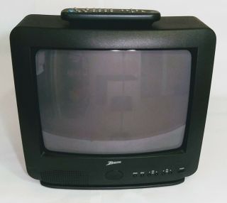 Retro Gaming Tv Zenith 13 " Inch Sy1324s Vintage 1996 W/remote See Demo Video
