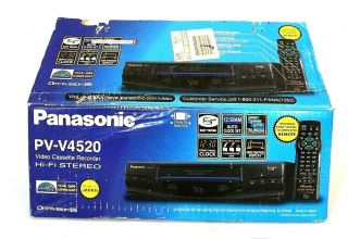 Panasonic Pv - V4520 Vhs Vcr Video Cassette Recorder Omnivision