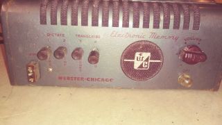 Vintage Webster Chicago Wire Recorder RMA 375 Electronic Memory 2