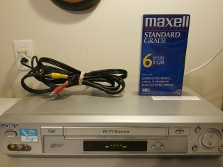 SONY VCR VHS Video Cassette Recorder SLV - N700 4 - Head Hi - Fi | & 2