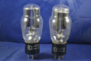 Nos/nib Strong Testing Rca Type 83 With Hanging Filament Audio Tubes