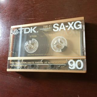 Tdk Sa - Xg C90 Cassette Tape - High Bias Cr02 Type Ii - Rare