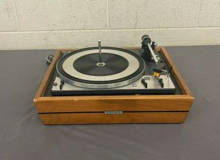 Vintage United Audio Dual Model 1209 Turntable W/wooden Plinth Parts