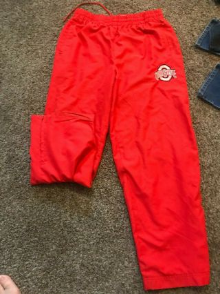 Ohio State Buckeyes Red Lined Loung Pajama Pants With Pockets Size Xl