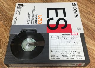 Betamax Beta Sony L - 750 Back To The Future Ii,  Iii Commercials As Blank