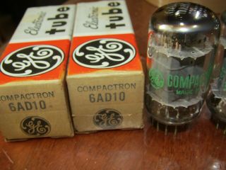6AD10 vacuum tubes GE MATCHED PAIR APPJ PA1501A Amplifier Vintage 2