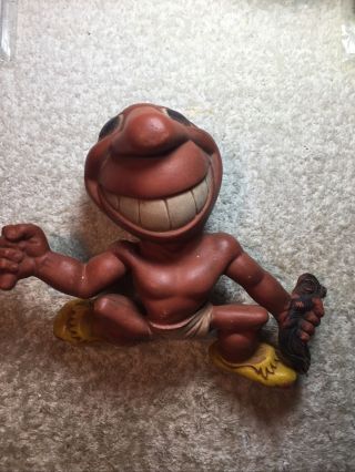 Vintage Rempel Rubber Toy Chief Wahoo Cleveland Indians Mascot Akron Ohio