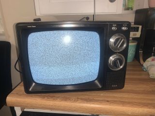 Vintage 12 " Rca Solid State Tv Television Ad120w Black & White