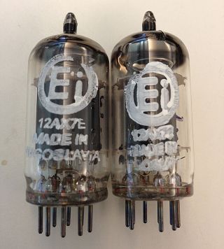 2 Nos Matched & Balanced Ei Elite 12ax7e Smooth Plate Tubes For Dac Preamp Amp