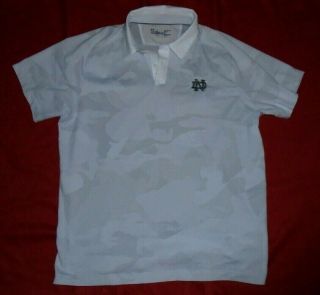 Embroidered Under Armour Notre Dame Fighting Irish Collared Polo Shirt Men 