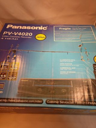 Panasonic Pv - V4020 Vcr Vhs Player Hifi Video Cassette Recorder 4 - Head