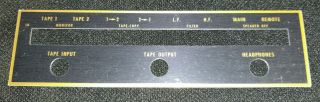 Mcintosh C28 Preamplifier Faceplate Decal Only