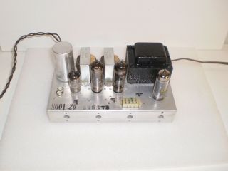 Magnavox Single Ended Stereo Tube Amplifier 6bq5 Outputs