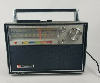 Vintage 70s Craftsman Radio Solid State Multi Band Ac/dc Sw Portable Model 9333