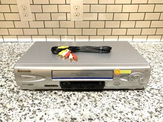 Panasonic Vcr Pv - V4622 4 Head Hifi Stereo Vcr Vhs Player Video Cassette Recorder