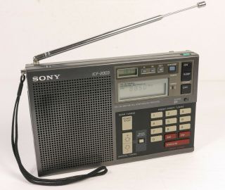 Sony Icf - 2003 Fm/lw/mw/sw Pll Synthesized Shortwave Radio