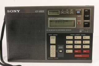 Sony ICF - 2003 FM/LW/MW/SW PLL Synthesized Shortwave Radio 2