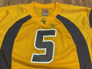West Virginia Mountaineers Nike Yellow College Football Jersey - Youth Large 2