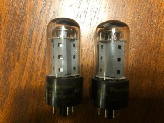 Vintage Pair 7591 Westinghouse Amp Audio Tube Test Strong