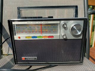 Vintage 70s Craftsman Radio Solid State Multi Band Ac/dc Sw Portable Model 9333