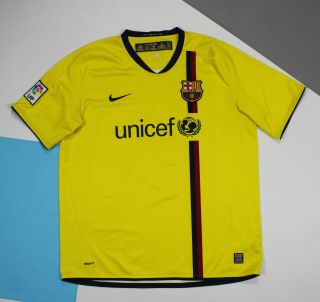 Fc Barcelona 2008 - 2009 Away Football Shirt Jersey (size Xl)
