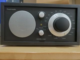 Tivoli Audio Model One Am/fm Radio In Black Ash/black Silver