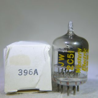 Nos Western Electric Jw 396a/2c51/5670 Square Getter 1952 Mil - Spec Tube