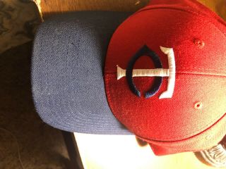 Vintage Fitted Hat Size 7 1/2 Minnesota Twins Cooperstown Roman Brand Usa Made