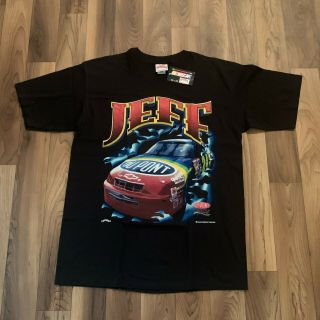 Vintage Jeff Gordon No.  24 Dupont Chevy Monte Carlo Black 100 Cotton Xl Shirt
