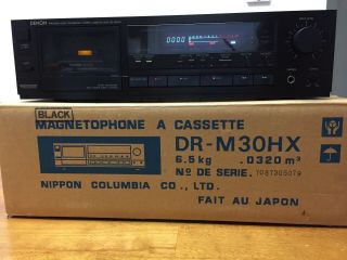 Denon Dr - M30hx 3 Head Cassette Deck,  Manuals,  Remote - Powers On