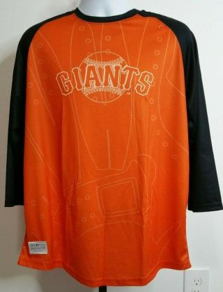 Nwot Sport Crate San Francisco Giants 3/4 Sleeve Orange Shirt Size L B205