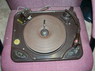 Vintage Garrard Rc/4 Turntable,  Ge Vr Ii Cartridge Parts Or Fixer Upper