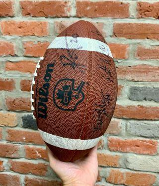 2002 Montreal Alouettes Team - Signed Cfl Football Grey Cup Champions (9 Autos)