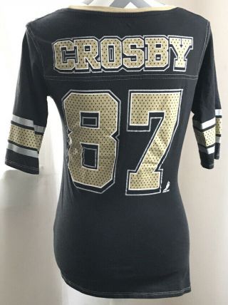 Sidney Crosby 87 Pittsburgh Penguins Jersey Shirt Womens Medium Pro Edge Nhl