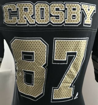 Sidney Crosby 87 Pittsburgh Penguins Jersey Shirt Womens Medium Pro Edge NHL 2