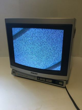 Sony Trinitron Kv - 1370r Color Television Tv Gamer Gamers Vintage No Sound