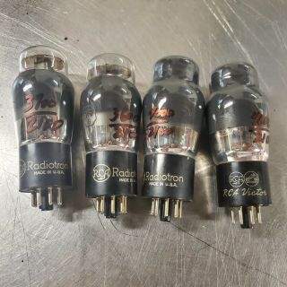 Four Vintage Rca 6v6g Amplifier Tube