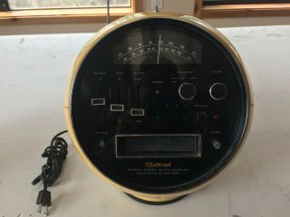 Weltron Model 2001 Am/fm 8 Track Stereo Radio - Yellow Vintage 1970s