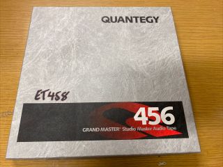 Quantegy Grand Master 456 Reel To Reel Tape.  10.  5” X 1/2”, .