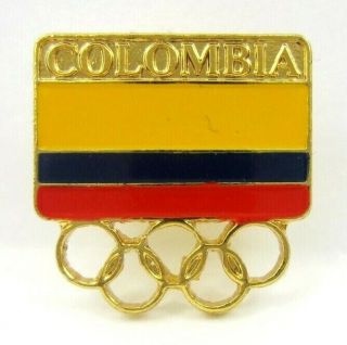 Colombia Noc Olympic Committee Olympic Team Pin 2004 Athens Olympics