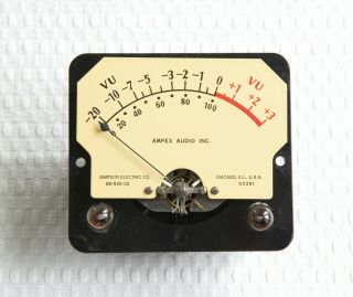 Ampex 600/601 Vu Meter Simpson Sk - 525 - 32