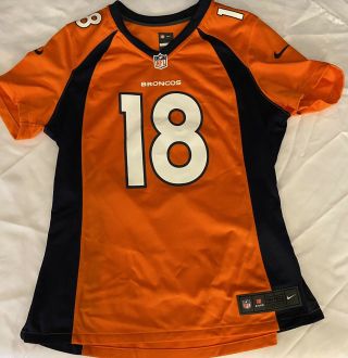 Peyton Manning Denver Broncos Jersey Nike On Field Nfl Apperal 18 Size L