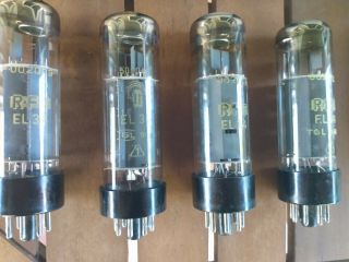 Four RFT EL34 matched power tubes. 2