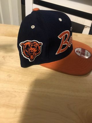 Chicago Bears Snapback Hat - Mitchell & Ness Blue/Orange NFL Vintage 2